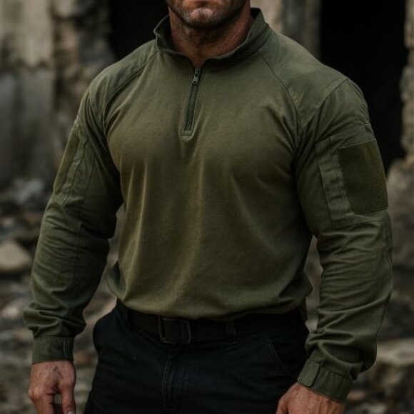 Propper Tactical Military Combat Outdoor 1/4 Zip Long Sleeve Pullover Mens Large - Picture 1 of 14
